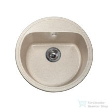   Lunart Otis 51,6 cm-es öntött gránit mosogató medence szifon nélkül,Sand 5999123000200