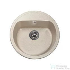   Lunart Otis 51,6 cm-es öntött gránit mosogató medence szifon nélkül,Sand 5999123000200