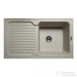  Lunart Dante 86,1x49x,6 cm-es öntött gránit mosogató medence szifon nélkül,Sand 5999123000286