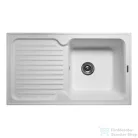 Lunart Dante 86,1x49x,6 cm-es öntött gránit mosogató medence szifon nélkül,Pearl white 5999123000293