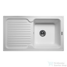   Lunart Dante 86,1x49x,6 cm-es öntött gránit mosogató medence szifon nélkül,Pearl white 5999123000293