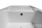 Lunart Dante 86,1x49x,6 cm-es öntött gránit mosogató medence szifon nélkül,Pearl white 5999123000293