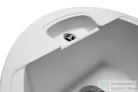 Lunart Carl 44,6 cm-es öntött gránit mosogató medence szifon nélkül,Pearl white 5999123000330