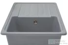 Lunart Ellis 75,8x46,2 cm-es öntött gránit mosogató medence szifon nélkül,Szürke 5999123000354