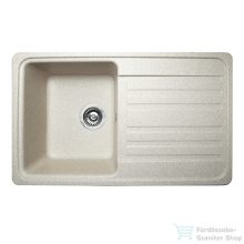   Lunart Ellis 75,8x46,2 cm-es öntött gránit mosogató medence szifon nélkül,Sand 5999123000361