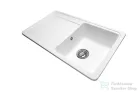Lunart Ellis 75,8x46,2 cm-es öntött gránit mosogató medence szifon nélkül,Pearl white 5999123000378