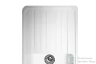 Lunart Ellis 75,8x46,2 cm-es öntött gránit mosogató medence szifon nélkül,Pearl white 5999123000378