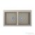 Lunart Charlotte 87x50 cm-es öntött gránit mosogató medence szifon nélkül,Sand 5999123000453