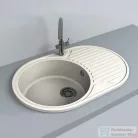 Lunart Fernanda 77x50 cm-es öntött gránit mosogató medence szifon nélkül,Sand 5999123000538