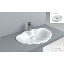   Lunart Maggie 61,8x46 cm-es beépíthető öntöttmárvány mosdó túlfolyó nélkül,matt fehér 5999123000934