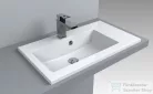 Lunart Liam 700 L 70x40 cm-es beépíthető öntöttmárvány mosdó,fényes fehér 5999123001085