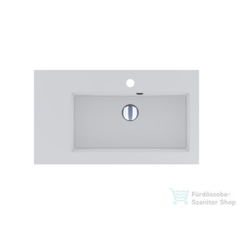 Lunart Liam 700 R 70x40 cm-es beépíthető öntöttmárvány mosdó,matt fehér 5999123001139