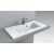 Lunart Liam 800 79,6x39,7 cm-es beépíthető öntöttmárvány mosdó,fényes fehér 5999123001160