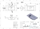 Lunart Liam 800 79,6x39,7 cm-es beépíthető öntöttmárvány mosdó,fényes fehér 5999123001160