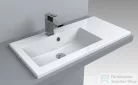 Lunart Liam 800 L 80x40 cm-es beépíthető öntöttmárvány mosdó,fényes fehér 5999123001207