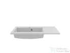 Lunart Liam 800 L 80x40 cm-es beépíthető öntöttmárvány mosdó,matt fehér 5999123001214