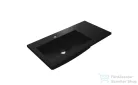 Lunart Liam 800 L 80x40 cm-es beépíthető öntöttmárvány mosdó,fekete kvarc 5999123001221
