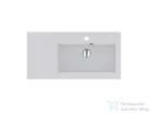 Lunart Liam 800 R 80x40 cm-es beépíthető öntöttmárvány mosdó,fényes fehér 5999123001245