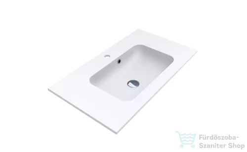 Lunart Gabriel 800 80,1x45,1 cm-es beépíthető öntöttmárvány mosdó,matt fehér 5999123002051