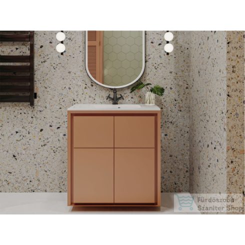 Lunart Gabriel 800 80,1x45,1 cm-es beépíthető öntöttmárvány mosdó,matt fehér 5999123002051