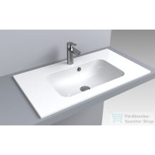   Lunart Gabriel 800 80,1x45,1 cm-es beépíthető öntöttmárvány mosdó,fényes fehér 5999123002068