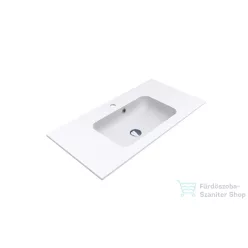   Lunart Gabriel 900 90,1x45,1 cm-es beépíthető öntöttmárvány mosdó,matt fehér 5999123002082