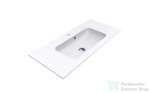 Lunart Gabriel 1000 100,1x45,1 cm-es beépíthető öntöttmárvány mosdó,matt fehér 5999123002099