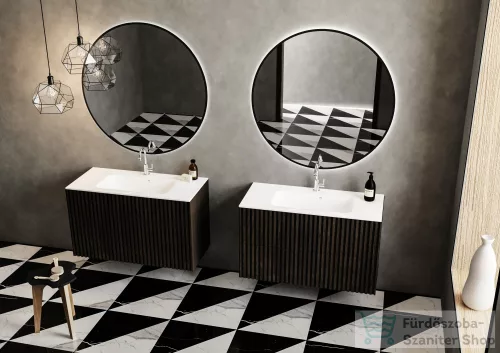 Lunart Gabriel 1000 100,1x45,1 cm-es beépíthető öntöttmárvány mosdó,matt fehér 5999123002099