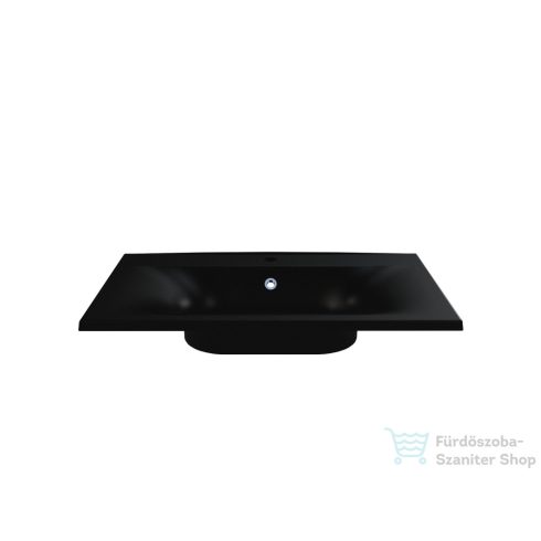 Lunart Julius 79,4x44,6 cm-es beépíthető öntöttmárvány mosdó,fekete kvarc 5999123002136
