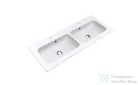 Lunart Gabriel 1100-2 110,1x45,1 cm-es 2 medencés beépíthető öntöttmárvány mosdó,matt fehér 5999123002167