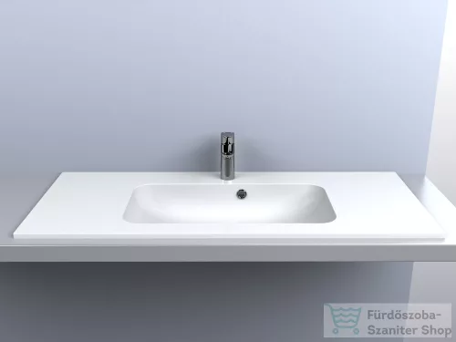 Lunart Gabriel 1100 110,1x45,1 cm-es beépíthető öntöttmárvány mosdó,matt fehér 5999123002174