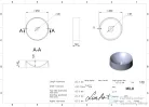 Lunart Milo 46 cm-es pultra ültethető öntöttmárvány mosdó csaplyuk és túlfolyó nélkül,fényes fehér 5999123002495