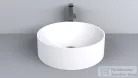 Lunart Milo 46 cm-es pultra ültethető öntöttmárvány mosdó csaplyuk és túlfolyó nélkül,fényes fehér 5999123002495