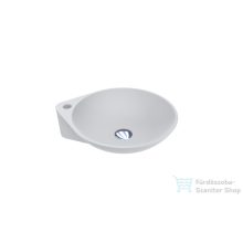   Lunart Selma 46,6x40 cm-es pultra ültethető öntöttmárvány mosdó túlfolyó nélkül,matt fehér 5999123002723