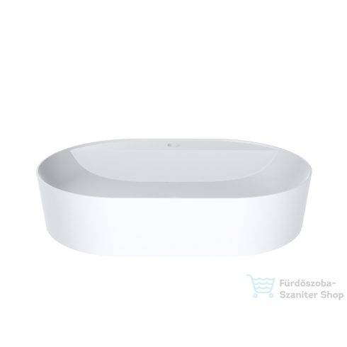 Lunart Amanda 60x40 cm-es pultra ültethető öntöttmárvány mosdó túlfolyó nélkül,matt fehér 5999123002983