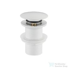   Lunart 5/4" click-clack leeresztő túlfolyó nélküli mosdóhoz,matt fehér 5999123003010