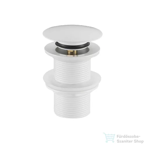 Lunart 5/4" click-clack leeresztő túlfolyó nélküli mosdóhoz,fényes fehér 5999123003041
