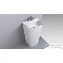   Lunart Gomez 52,9x43x80 cm-es szabadon álló mosdó túlfolyó nélkül,fényes fehér 5999123003454