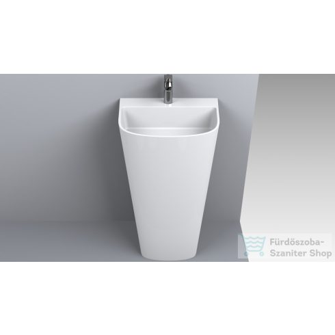 Lunart Gomez 52,9x43x80 cm-es szabadon álló mosdó túlfolyó nélkül,fényes fehér 5999123003454