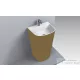 Lunart Gomez 52,9x43x80 cm-es szabadon álló mosdó túlfolyó nélkül,fényes RAL 1036 Pearl Gold/fehér 5999123003478