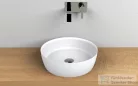 Lunart Anthony 40 cm-es pultra ültethető öntöttmárvány mosdó csaplyuk és túlfolyó nélkül,fényes fehér 5999123003522