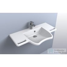   Lunart Agatha 80x45,4 cm-es akadálymentes  öntöttmárvány mosdó,fényes fehér 5999123003720