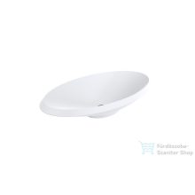   Lunart Sebastian 69x38cm-es pultra ültethető öntöttmárvány mosdó csaplyuk és túlfolyó nélkül,matt fehér 5999123003799