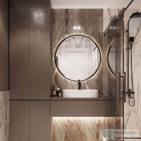 Lunart Louie 62,7x43,4 cm-es pultra ültethető öntöttmárvány mosdó,fényes fehér 5999123003829