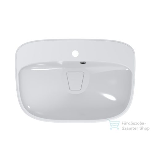 Lunart Louie 62,7x43,4 cm-es pultra ültethető öntöttmárvány mosdó,fényes fehér 5999123003829