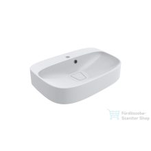   Lunart Louie 62,7x43,4 cm-es pultra ültethető öntöttmárvány mosdó,matt fehér 5999123003836