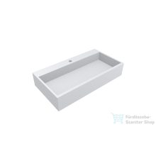   Lunart Robyn 800 78,7x42 cm-es pultra ültethető öntöttmárvány mosdó túlfolyó nélkül,matt fehér 5999123004116