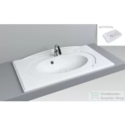   Lunart Phoebe 89,6x48,7 cm-es beépíthető öntöttmárvány mosdó,matt fehér 5999123004291