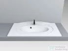 Lunart Phoebe 89,6x48,7 cm-es beépíthető öntöttmárvány mosdó,matt fehér 5999123004291