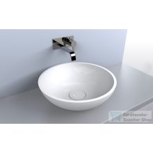   Lunart Milan 49,7 cm-es pultra ültethető öntöttmárvány mosdó csaplyuk és túlfolyó nélkül,fényes fehér 5999123004611
